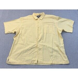 Vintage Polo Ralph Lauren Shirt Mens XXL Yellow Caldwell Short Sleeve READ